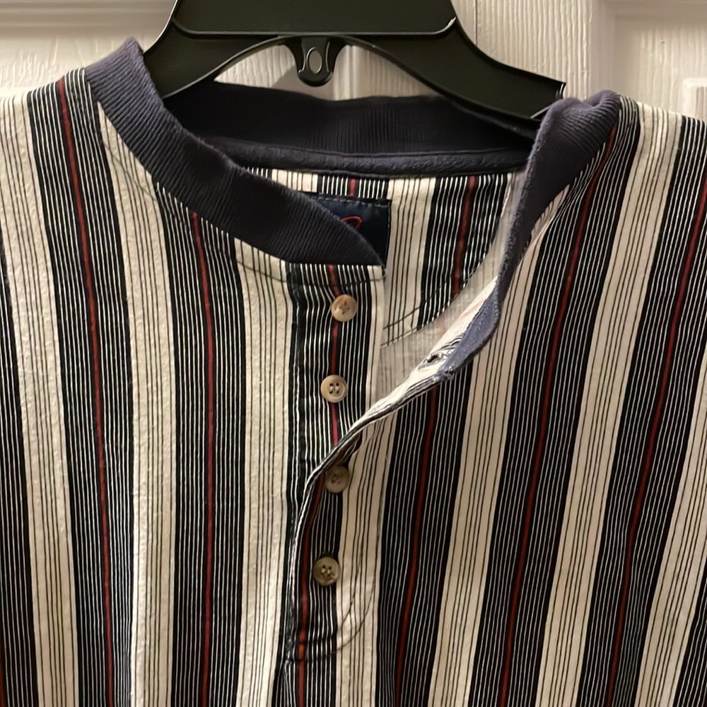 MB Classic Striped Henley L